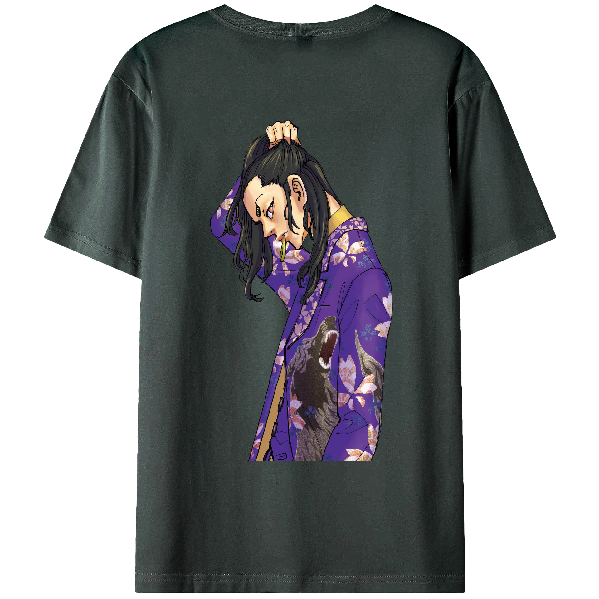 （画像用） 東京リベンジャーズ Tokyo Revengers 綿100％ メンズ半袖Tシャツ（バックプリント） 通気性